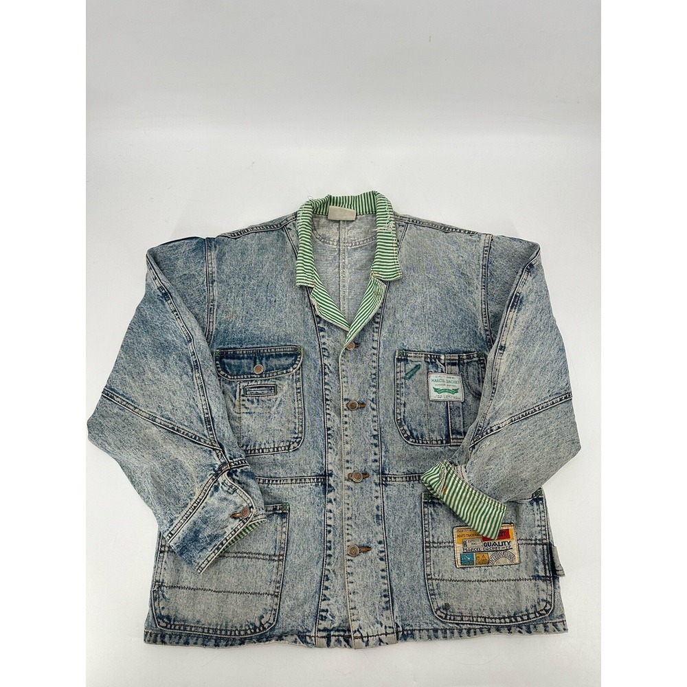 VINTAGE MARCEL DACHET CO DENIM JACKET MEN'S SIZE SMALL
